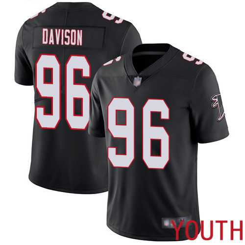 Atlanta Falcons Limited Black Youth Tyeler Davison Alternate Jersey NFL Football #96 Vapor Untouchable